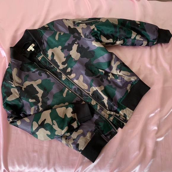 silence + noise Jackets & Blazers - Camo bomber jacket